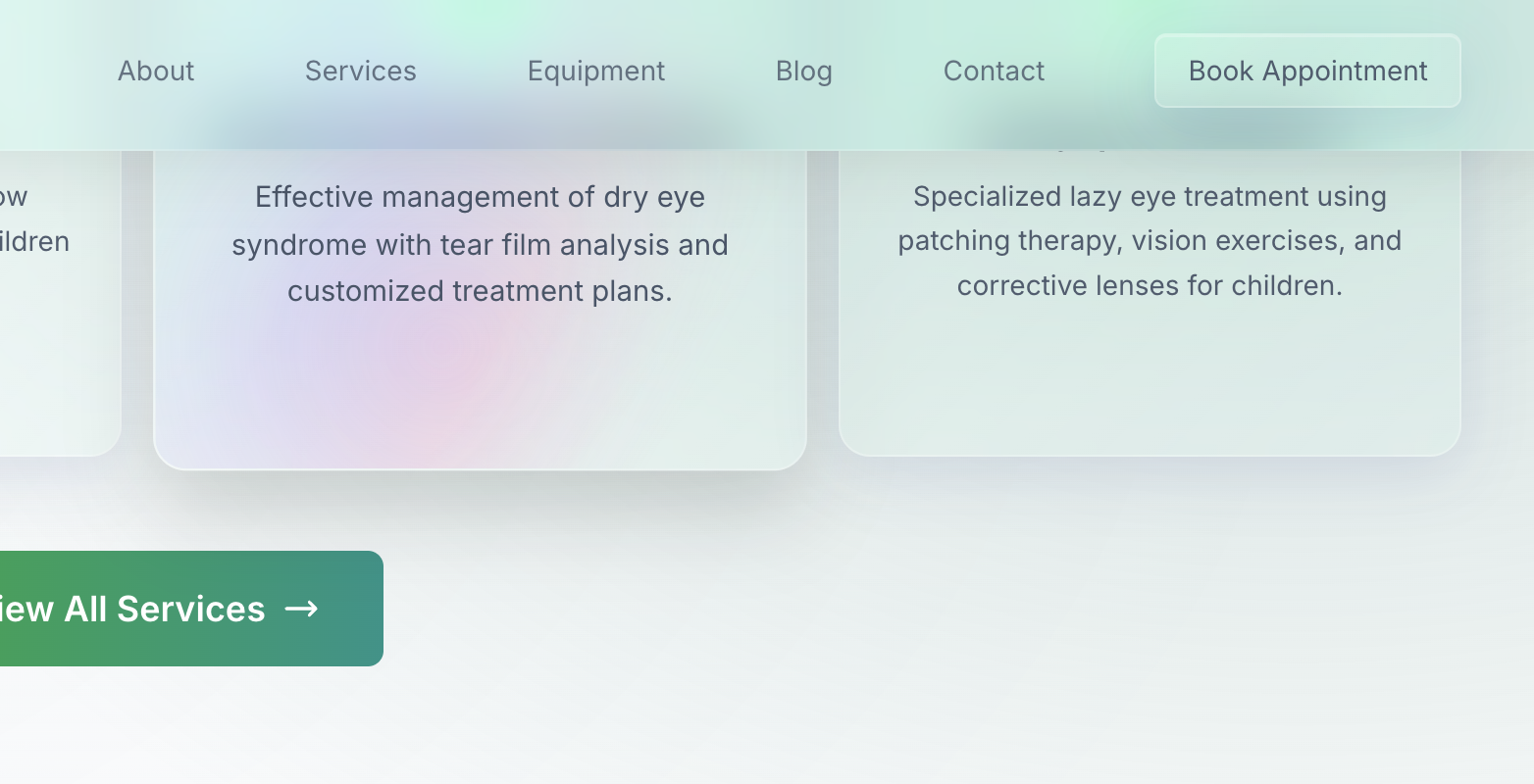 Glassmorphism UI design